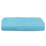 Intex 66803EP Cozy Kidz Inflatable Airbed: Fiber-Tech Velvety Soft Surface Carry Bag Included Color May Vary 34.5\" x 62\" x 7\"