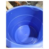 United Solutions 19 Gallon Plastic Utility Tub w/ Rope Handle  Blue  6 Pack