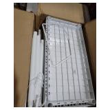 4 Tier Adjustable Ventilated Medium Duty Shelving Units for Home, Garage, Basement, and Laundry, White