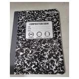 (Box full)Unison Wide Ruled Composition Marbled Notebooks  80 Pages  Red  Blue  Green  Yellow  Black (box full)
