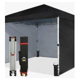 Crown Shades 10x10 ft Pop Up Canopy 4 Sidewalls black