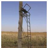 Big Game Tripod Stand, 1 Person Deer Hunting Climbing Ladder with Rotating Flex-Tek Seat and Shooting Rail, 17