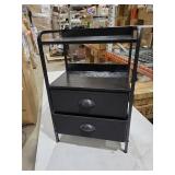 Night Stand with 2 Fabric Drawer and Sturdy Metal Frame, Lightweight & Durable