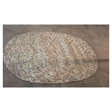 Handcrafted Braided Round Area Rug 8FT - Retail: $175