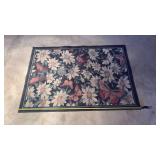 Traditional Floral and Butterfly Area Rug 5FT - Retail: $225