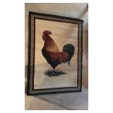 Farmhouse Rooster Area Rug - Retail: $85