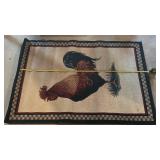 Farmhouse Rooster Area Rug - Retail: $85