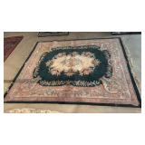 French Aubusson Style Hand-Knotted Wool Rug 9FT- Retail: $2,500