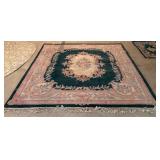 French Aubusson Style Hand-Knotted Wool Rug 9FT- Retail: $2,500