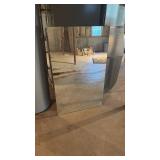 Large Frameless Wall Mirror - Retail: $225