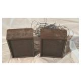 Mid-Century Wooden Bookshelf Speakers - Retail: $45