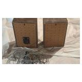 Mid-Century Wooden Bookshelf Speakers - Retail: $45