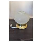 Mid-Century Frosted Glass Ceiling Light Fixture - Retail: $45