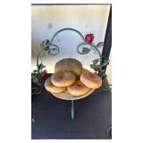 Decorative Metal Apple Tree Donut Display Stand - Retail: $45