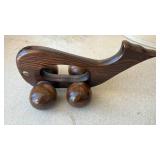 Handcrafted Wooden Whale Toy on Wheels - Retail: $35