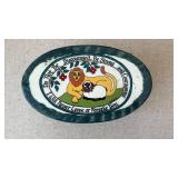 Decorative Lion and Lamb Ceramic Trinket Box - Retail: $25