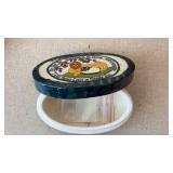 Decorative Lion and Lamb Ceramic Trinket Box - Retail: $25