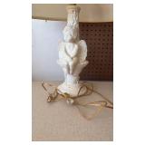 White Cherub Table Lamp - Retail: $35