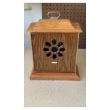 Westminster Oak Mantel Clock with Brass Accents - Retail: $45