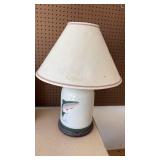 Hand-Painted Salmon Fish Table Lamp - Retail: $45