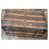 1800s Steamer Trunk with Decorative Paper Lining - Retail: $450