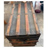 1800s Steamer Trunk with Decorative Paper Lining - Retail: $450