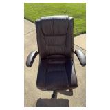 Brown Leather Executive Office Chair - Retail: $45