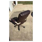 Brown Leather Executive Office Chair - Retail: $45