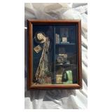 Classic Fishing Memorabilia Shadow Box Display - Retail: $85