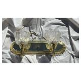 Art Deco Brass Wall Sconce - Retail: $85