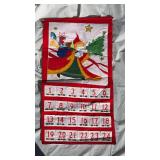 Handmade Christmas Advent Calendar Wall Hanging - Retail: $35