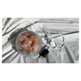 Himalayan Salt Lamp - Crackled Glass Globe - Retail: $25