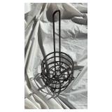 Black Metal Toilet Paper Holder with Storage Basket  Description: - Retail: $45