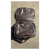 Classic Brown Leather Messenger Bag - Retail: $25