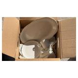 Gibson White Embossed Dinnerware Set - Retail: $45