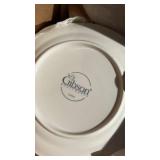 Gibson White Embossed Dinnerware Set - Retail: $45