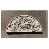 Decorative Bird and Floral Relief Wall Plaque - Retail: $125
