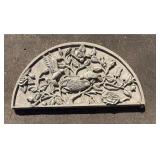 Decorative Bird and Floral Relief Wall Plaque - Retail: $125