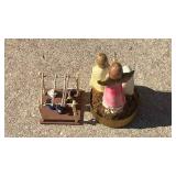 German Folk Art Music Box with Miniature Children