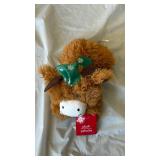 Holiday Moose Plush with Snowflake Bow - Retail: $12