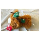 Holiday Moose Plush with Snowflake Bow - Retail: $12