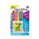 Paper Mate Flair Pens  Felt Tip Pens  Bold Tip (1.2 mm)  Assorted Colors  12 Count - Retail: $69