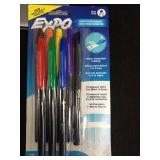 EXPO Vis-a-Vis Wet Erase Markers  Fine Point  Assorted  8 Count - Retail: $18