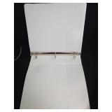 White 3-Ring Binder 1.5" - Retail: $5