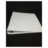 White 3-Ring Binder 1.5" - Retail: $5