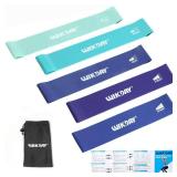 WIKDAY Resistance Bands for Working Out Exercise Loop Bands Workout Bands Set for Men Women Body Stretching, Training, Home Workout, Physical Therapy, Booty Legs, Set of 5 (Blue)