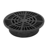 StormDrain Oversized Grate-Connects to 6" Catch Basin, SDR and Corrugated Pipe Top Round Drain Grate Cover Measures 7.75- Superior Strength and Durability, Black