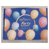 Beplus Party Balloon Pack - Assorted Colors Teal, Black and Gold