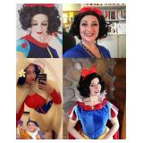 ColorGround Womens Short Black Prestyled Curly Cosplay Costume Wig (Black(with bowknot))