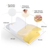 Misiki Cervical Memory Foam Pillow, Orthopedic Pillow Contour Pillow for Neck Pain, Cervical Ergonomic Pillow for Side Sleepers, Back and Stomach Sleep